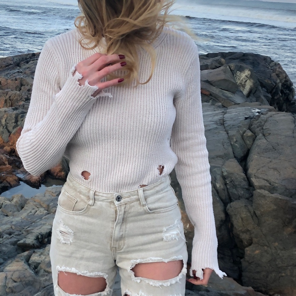 Distressed Sweater